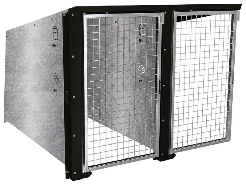 ABRI VÉLOS BERLIN COMPLÉMENTAIRE 2 PLACES PORTES GALVA - NOIR 9005 - MANUTAN COLLECTIVITÉS