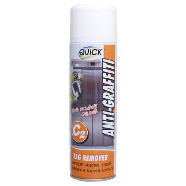 Bombe Anti-graffiti C2 - Décapant rapide pour surfaces peintes et lisses - Sans solvant chloré_0