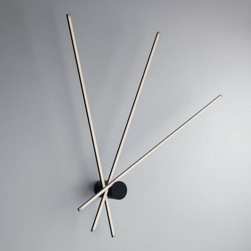 ECO-LIGHT APPLIQUE LED SHANGHAI À 3 LAMPES 3 000 K NOIRE