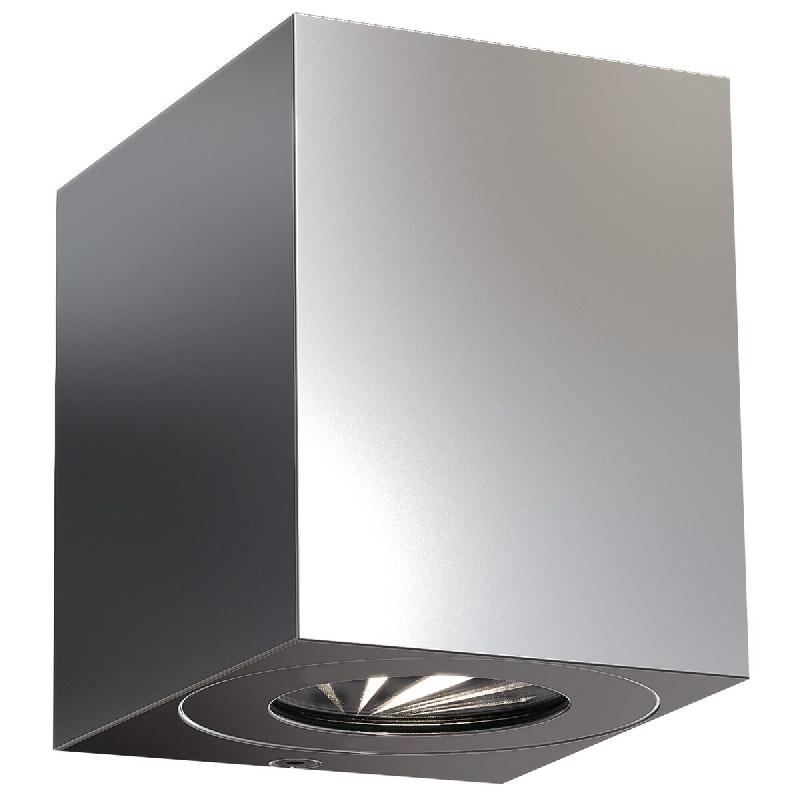 Applique murale CANTO Kubi 2 Acier inoxydable Inox, H.10.4 - IP44 - LED Module /Nordlux Extérieur - gris 5701581483385_0