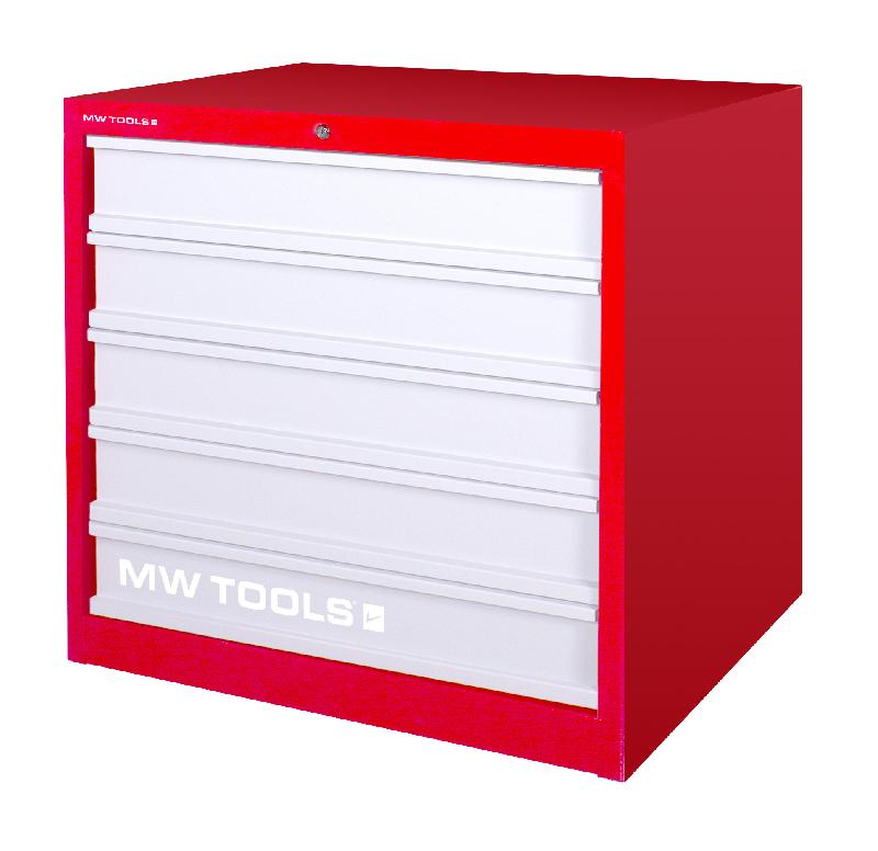 Armoire d'atelier 5 tiroirs robuste master - 1050mm de large et hauteur 950mm MW Tools DELK0505R_0