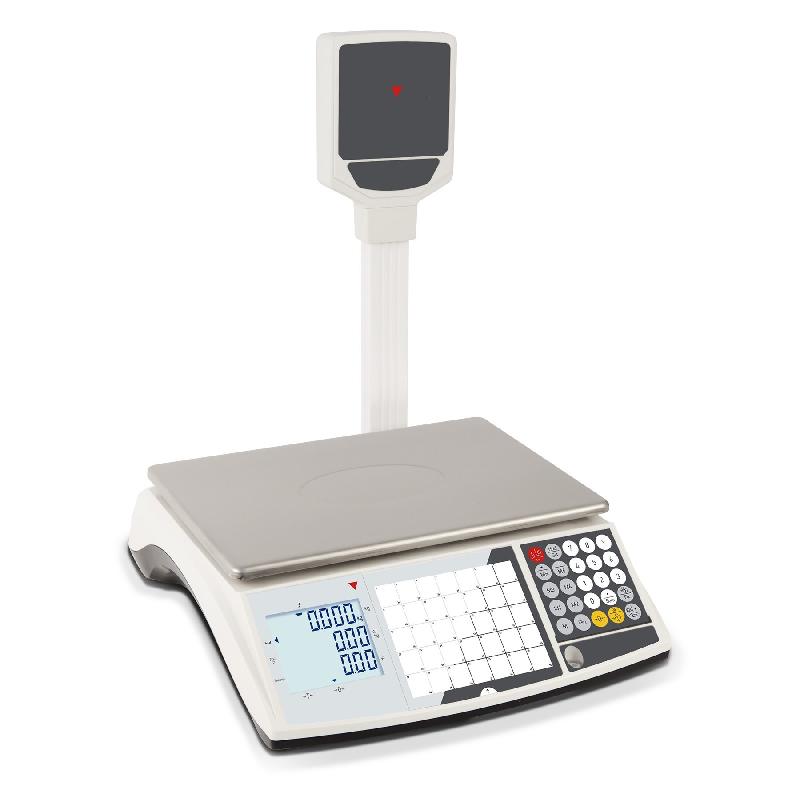 Balance de commerce poids-prix avec colonne 30 kg - vignette 2 ans - dernière génération - double affichage et clavier personnalisable_0