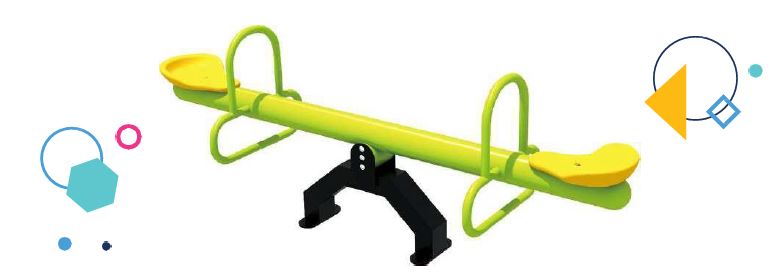 Balançoire à bascule - SAW-001 - 2 utilisateurs - 200x52x90 cm - Normes européennes_0