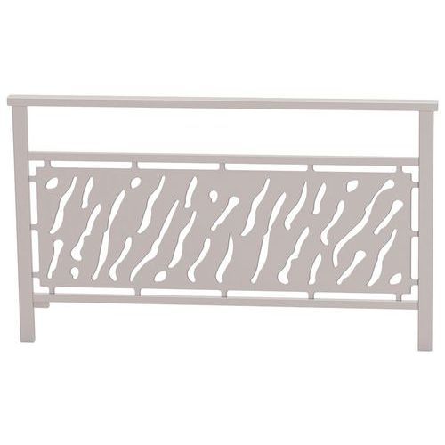 BARRIÈRE VENISE 1.50M STRUCTURE TÔLE DÉCOUPÉE ZINC GRIS 7044 - PROCITY