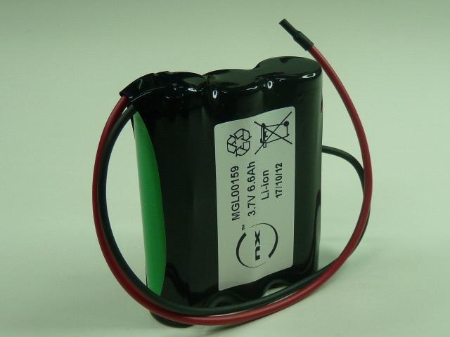 Batterie industrielle Li-Ion 3x 18650 - 1S3P ST1 3.7V 7.8Ah avec fils - Marque NX_0