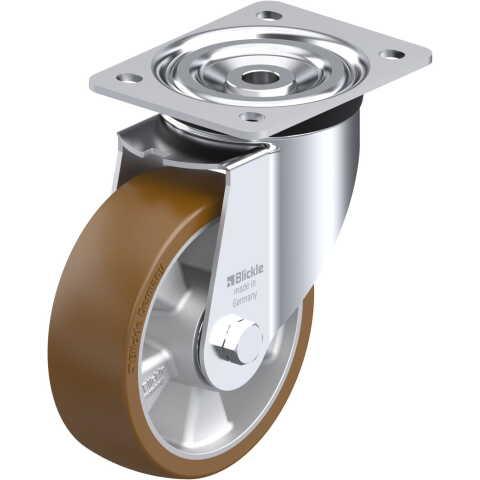 BLICKLE - ROULETTE PIVOTANTE Ø 150MM BANDAGE POLYURÉTHANE PU 400KG - L-ALB 150K