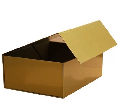 Boîte-cadeau rigides d'or noir pour l'impression de pantone de cadeau de fête d'anniversaire - heidel_0