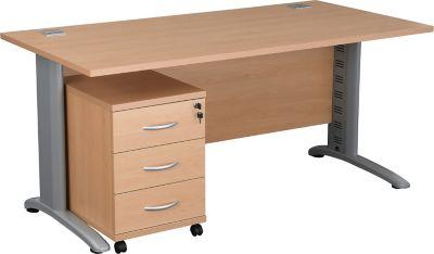 Plateau bureau 2 trous avec passe-câbles 180x80 cm Plateaux de bure