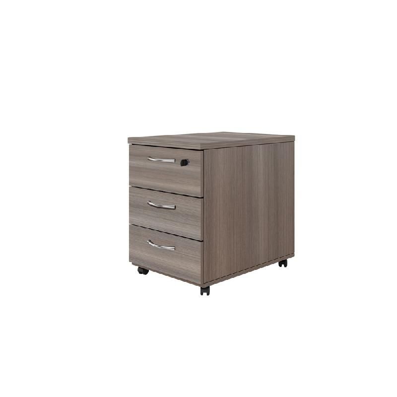 CAISSON MOBILE - MÉLAMINÉ NF ENVIRONNEMENT 3 TIROIRS CÈDRE - H.60 X L. 42 X P. 59 CM