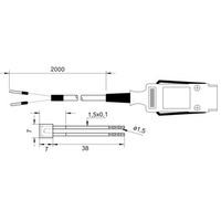 Capteur de mesure de température de surface type thermocouple à film - NiCr-Ni (K) classe 2 - Référence : FTA683_0