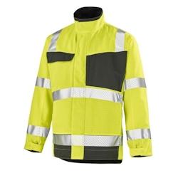 Cepovett - Blouson de travail Fluo ADVANCED haute visibilité Jaune / Gris Taille L - L jaune 3603623424436_0