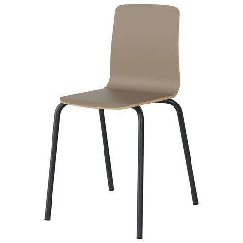 CHAISE MALIBU 4P T7 COQUE GRIS ARGILE U727 / ALU GRIS 7016