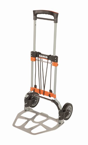 Chariot de transport repliable avec plateau en aluminium, 497 mm x 520 mm x 1 077 mm - 1430FT120_0