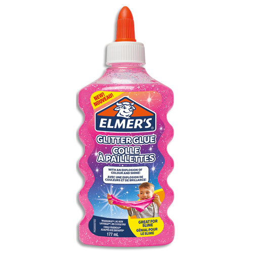 COLLE A PAILLETTES ELMERS - ROSE - 177 ML