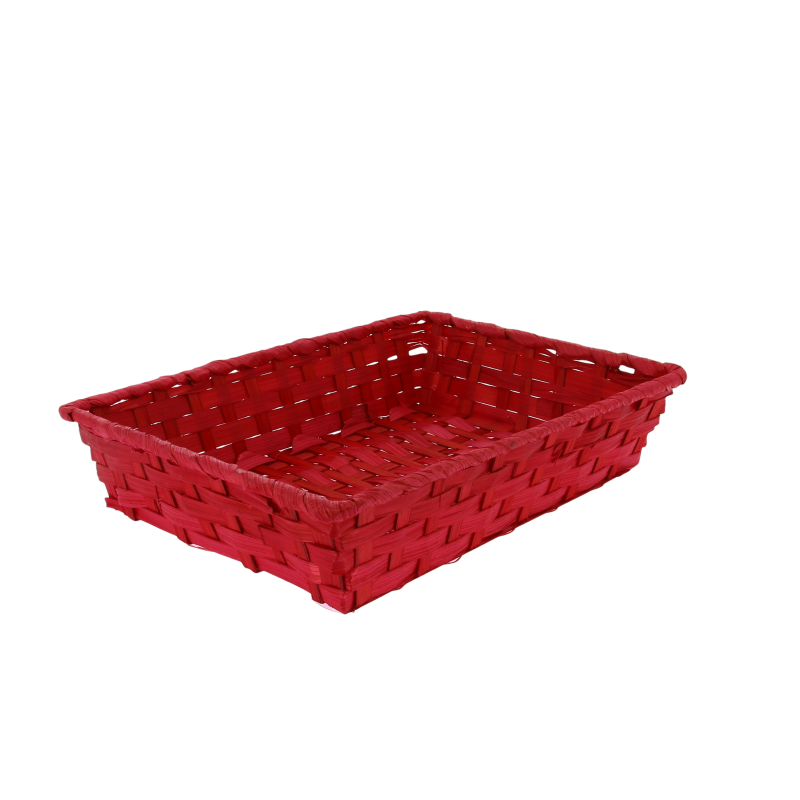 Corbeille bambou rouge Vieto 33x23 -_0