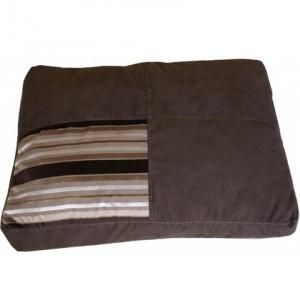 COUSSIN POUR CHIEN DÉHOUSSABLE MIDDLE BROWN + 1 JOUET OFFERT TAILLE 60 X 45 CM