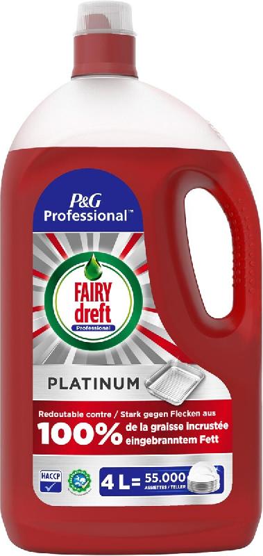 Dreft FAIRY PROFESSIONAL Platinum+ liquide vaisselle mains concentré 4L - 6275712_0
