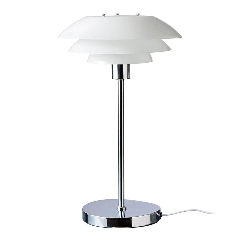 DYBERG LARSEN DL31 LAMPE À POSER VERRE CHROMÉE