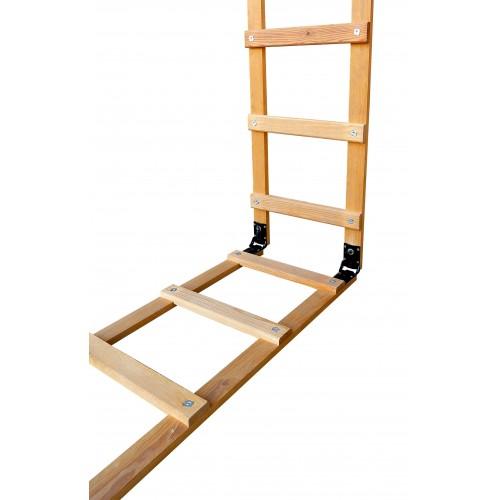 ECHELLE DE TOIT - BOIS - PLIANTE - 2 X 3,00 M - 24 ÉCHELONS ENTRAXE 25 CM OUTIFRANCE