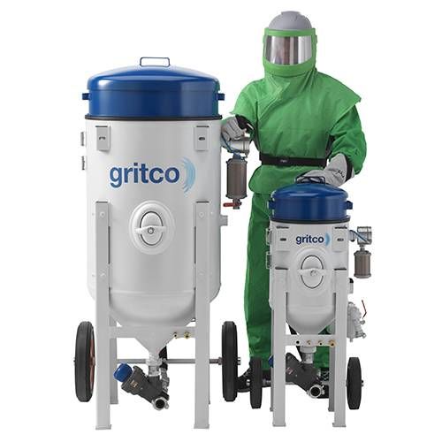 Eco - compresseur pour sablage Gritco - capacité de 18 à 300 litres - système à pression maintenue_0