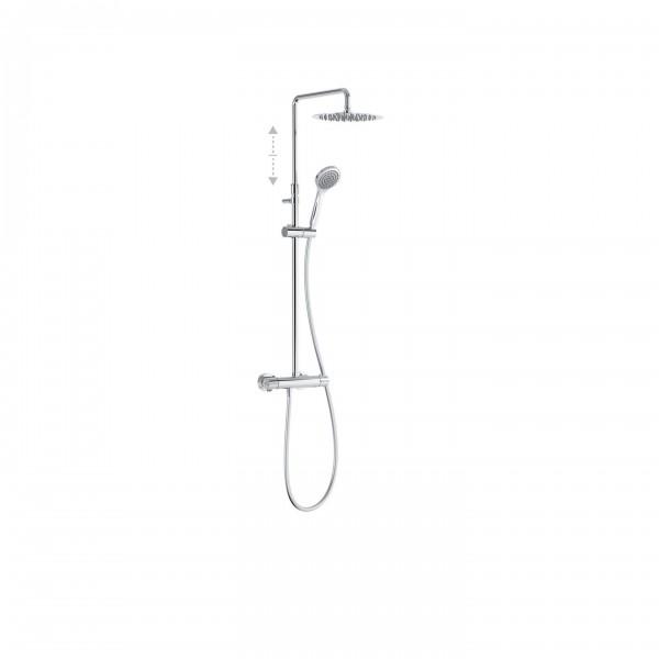 ENSEMBLE DOUCHE THERMOSTATIQUE DOUCHE FIXE DIAM 250 MM CHROMÉ - TRES 20438713