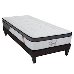 Ensemble  Matelas Mémoire de forme + Sommier Bois 90x190 cm TIVOLI BELLECOUR - blanc 4VP.TI.K15.0919_0