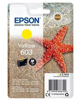 Epson Singlepack Yellow 603 Ink_0