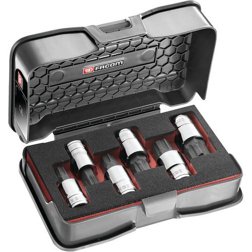 FACOM 2 JEUX EMBOUTS OGV GRIP 6 PANS 1/2 - FACOM FACOM