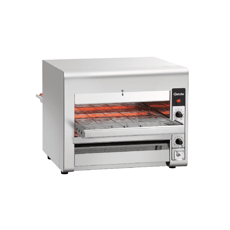 Four inox électrique à convoyeur à pizzas (Ø)320 mm, argenté 3500 W, 220 V - MONO_0