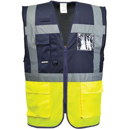 GILET HAUTE-VISIBILITÉ EXECUTIVE PARIS C276 BLEU/JAUNE XXL - PORTWEST