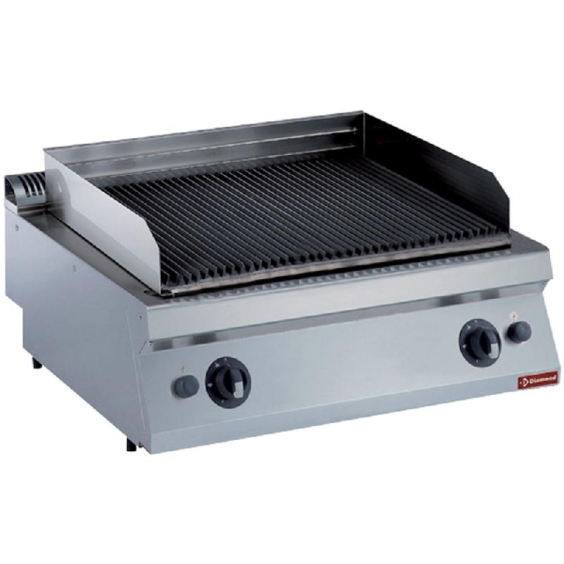 Grill professionnel pierre de lave gaz DIAMOND - à poser grille en ... - PG17/GPL8T-NG_0
