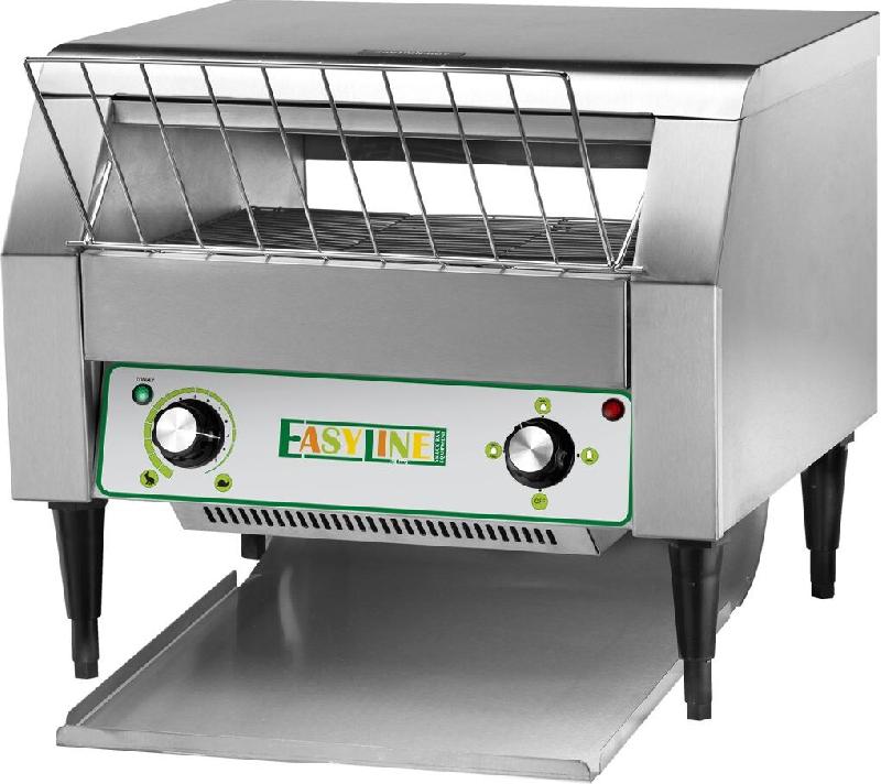 Grille-pain à cycle continu. Construction en acier inoxydable. Mode économie d'énergie. Dimensions 480x560 h430 mm. EasyLine de FIMAR. Modèle ESTA_0