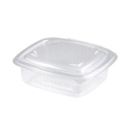 HOT FORM Barquettes charnières ovales PP hotty 14,2 x 12,5 x 6 cm - 500 ml (400 unités) - transparent plastique V01012_0