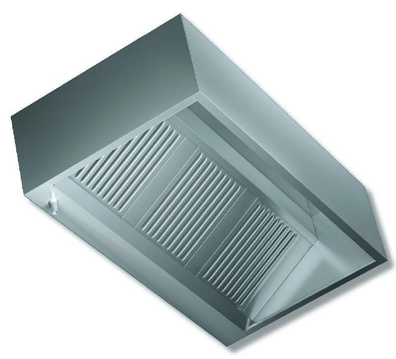 Hotte murale cubique 1400x1100 mm sans moteur professionnel 1900 m3 par heure - DSPK 11/14_0