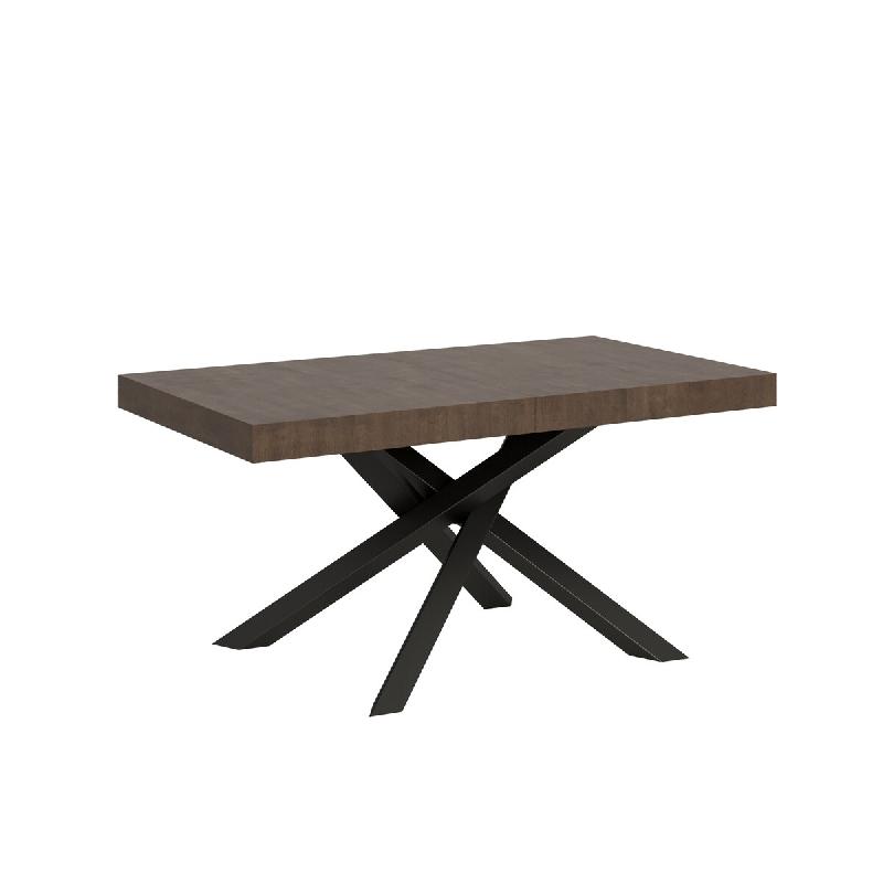 Itamoby Table Extensible 90X160/264 Cm Volantis Noyer Structure Anthracite - marron VE160TAVLTALL-NC-AN_0