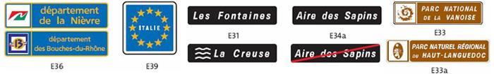 Localisation E30 - Panneau routier classe 1 - Dimensions personnalisables_0