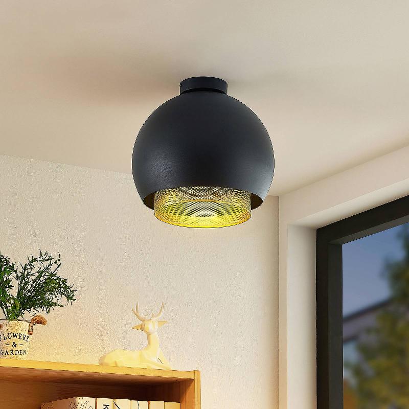 LUCANDE SIVANEL PLAFONNIER, DOUBLE ABAT-JOUR