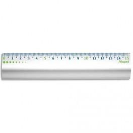 MAPED REGLE ANTI DERAPANTE ALUMINIUM ANODISE 15CM