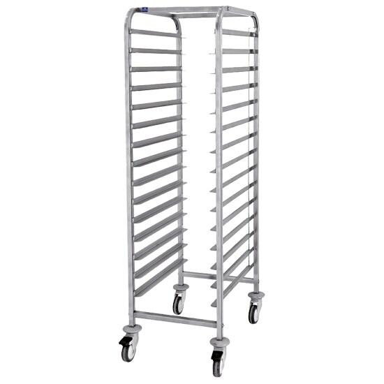 Mastro Chariot pour plaques EN, 15x 600x400 mm h 65 mm - VIRTUS - inox IFA0052_0