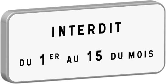 Panonceaux Taliasign M classe 2 Indications Permanentes - PNPTLGLV2M6B1-TL08_0