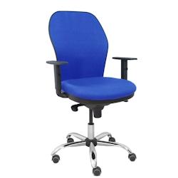 Piqueras y Crespo Silla Jorquera respaldo bali azul asiento bali azul base cromada y ruedas parqué - bleu multi-matériau 15SB229B229B10CCRRP_0