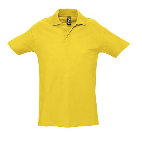 POLO PERSONNALISABLE HOMME EN COTON JAUNE
