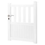 PORTILLON EN ALUMINIUM LEONA LARGEUR 1M BLANC MAGNOLIA - ROY PORTILLON ALUMINIUM_0
