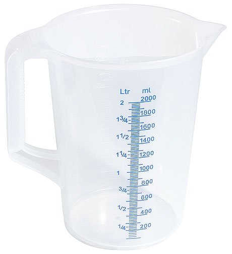 Gobelet Doseur 0,5 Litre, Ø 9,5 X H : 14 Cm, Gobelet En Plastique