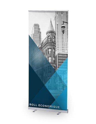 Roll Up Économique 85x200 cm - Référence PE-ROLL-ECO 85 - Léger et idéal pour expositions temporaires_0