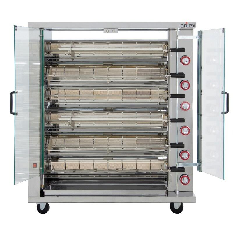 Rôtissoire verticale à gaz 6ASG à 6 lames Arilex - g5537d3342_0