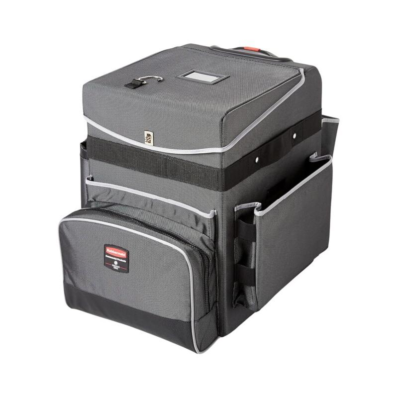Rubbermaid Chariot polyvalent Quick Cart, moyen, revêtement tissu gris - 0086876223590_0