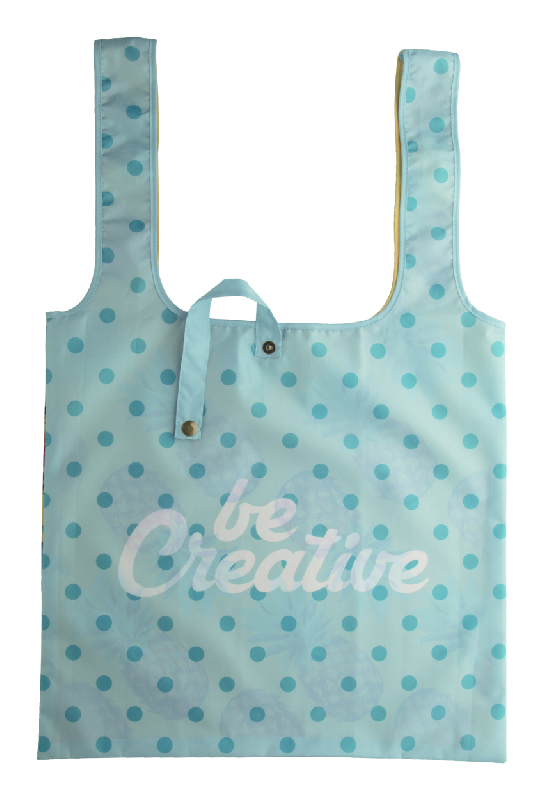 Sac shopping pliable sur mesure - polyester 190T - impression par sublimation - minimum 50 pièces_0