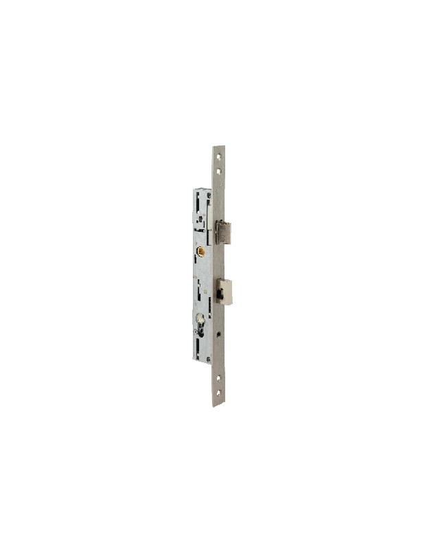 SERRURE 3 POINTS PÊNE DORMANT DEMI TOUR COFFRE 92MTX T7 39MM T24 - METALUX - F1T7390200