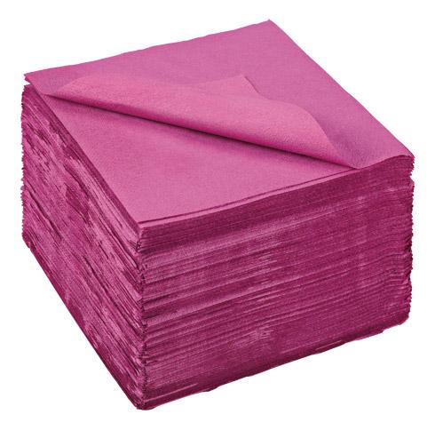 SERVIETTE EN OUATE LOTUS PAPIER 39 X 39 CM, PRUNE - PAQUET DE 150